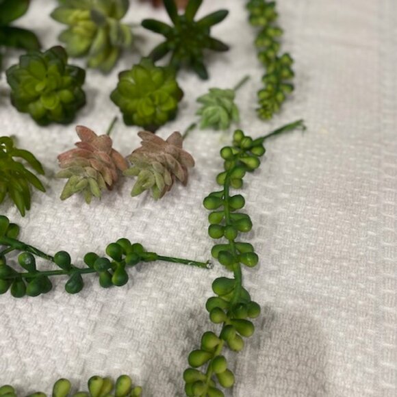 Faux Plant Succulents Lot of 26 Artificial Home Decor - Picture 6 of 7
